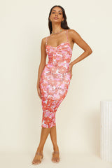 Geliebtes Träume Midi-Kleid Rosa