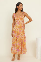 Lost In Paradise Maxikleid Gelb