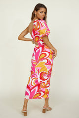 Fantasie-Maxikleid Rosa