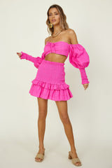 SEVEN WONDER Luciana Minirock Fuchsia