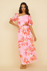 Pretty Lies Maxikleid Rosa