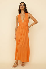 Skyfall Midikleid Orange