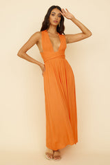 Skyfall Midikleid Orange