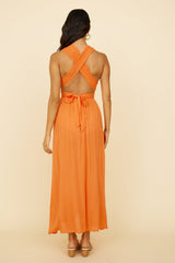 Skyfall Midikleid Orange