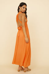 Skyfall Midikleid Orange