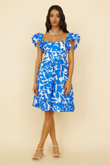 Midikleid „Core Values“ Blau