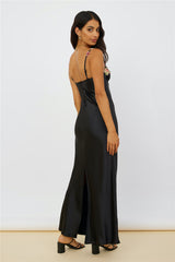 Magnetic Forces Maxikleid Schwarz