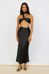 Sunset and Vine Cropped Top Schwarz