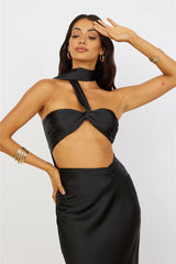 Sunset and Vine Cropped Top Schwarz