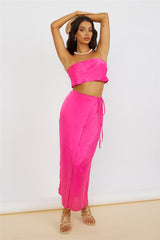 The Right Place Crop Top Rosa