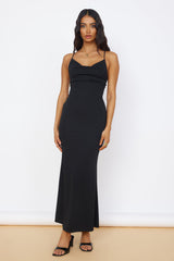 Maxikleid „Pure Delight“ in Schwarz