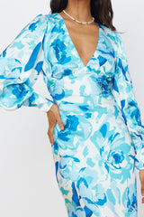 Maxikleid "Grenzenlose Möglichkeiten" Blau