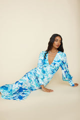 Maxikleid "Grenzenlose Möglichkeiten" Blau