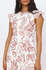 Maxikleid „Stern des Schicksals“ Weiß