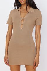 Feel Good Moments Minikleid Braun