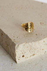 18K vergoldeter „All In“-Ring, Gold
