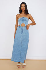 Starlit Symphony bauchfreies Jeans-Top