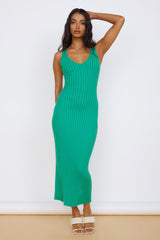 Strahlendes Glow Maxikleid Grün