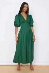 Maxikleid "Nature's Escape" Grün