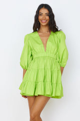 HELLO MOLLY Sweetest Treat Minikleid Limette