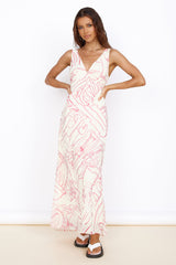 Strandglück Maxikleid Pink