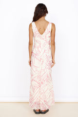Strandglück Maxikleid Pink