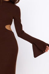 Sonnengeküsstes Gefühl Maxikleid Braun