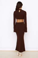Sonnengeküsstes Gefühl Maxikleid Braun