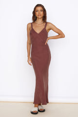 Maxikleid „Following My Heart“, braun