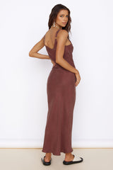 Maxikleid „Following My Heart“, braun