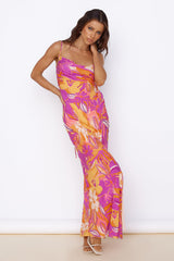 Tropisches Sunrise Maxikleid Mehrfarbig