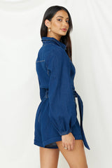Tell It All Strampler Denim