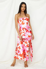 Make You Smile Maxi-Kleid Pink