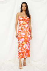 Luna Magic Midikleid Orange