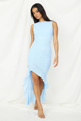 Zeitloses Maxi-Kleid Blau