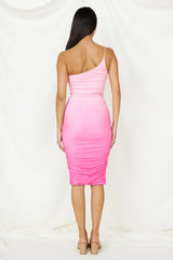 Kein Warnung Midi-Kleid Pink