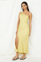 Wrinkle In Time Maxikleid Gelb