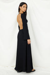 SNDYS Dahlia Maxikleid Schwarz