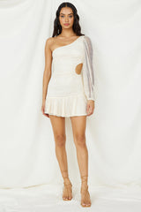 Indigo Dreamer Minikleid Creme