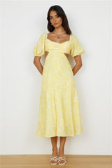 Maxikleid "Back From Florence" Gelb