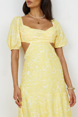 Maxikleid "Back From Florence" Gelb