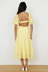 Maxikleid "Back From Florence" Gelb