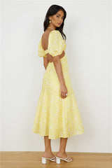 Maxikleid "Back From Florence" Gelb