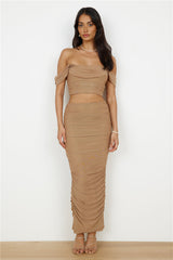 Dance Darling Maxirock Beige