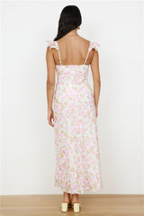 Fall Into Place Maxikleid Pink