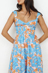 Midi-Kleid „All Day“ in Blau