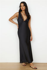 Traumhaftes Maxi-Kleid in Schwarz