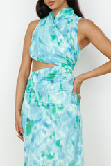 Kiss From The Ocean Midikleid Blau