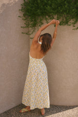 Limoncello Halter Maxikleid Gelb