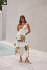 Floral Dreams Maxikleid Mehrfarbig